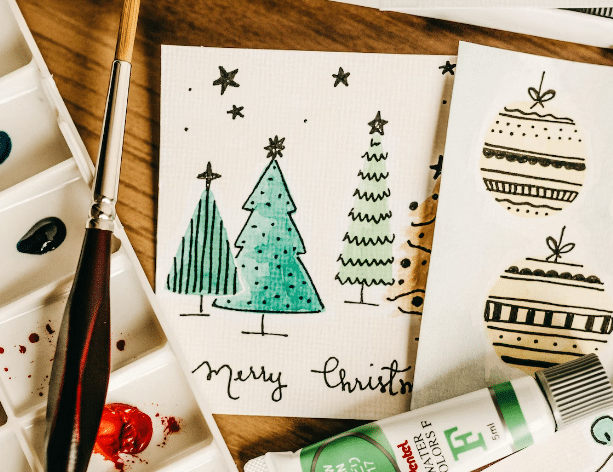 Crtež božićnog drvca