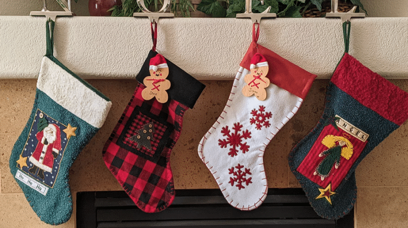 Božićne čarape kao ukrasi