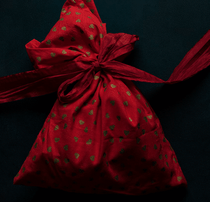 Crvena božićna vreća