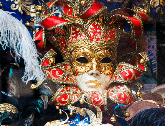 Assorted-color masquerade mask collection